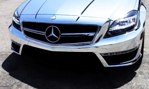 Mercedes CLS63 AMG Wrapped in Chrome by DBX
