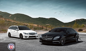 Mercedes CLS63 and E63 AMGs on HRE Wheels