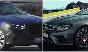 Mercedes E-Class Cabrio Facelift Spied With Narrower Headlights
