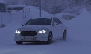 Mercedes E-Class Facelift Spied Undergoing Cold Weather Testing