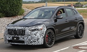 Mercedes Engineer Spies You Looking at the 2024 AMG GLA 35