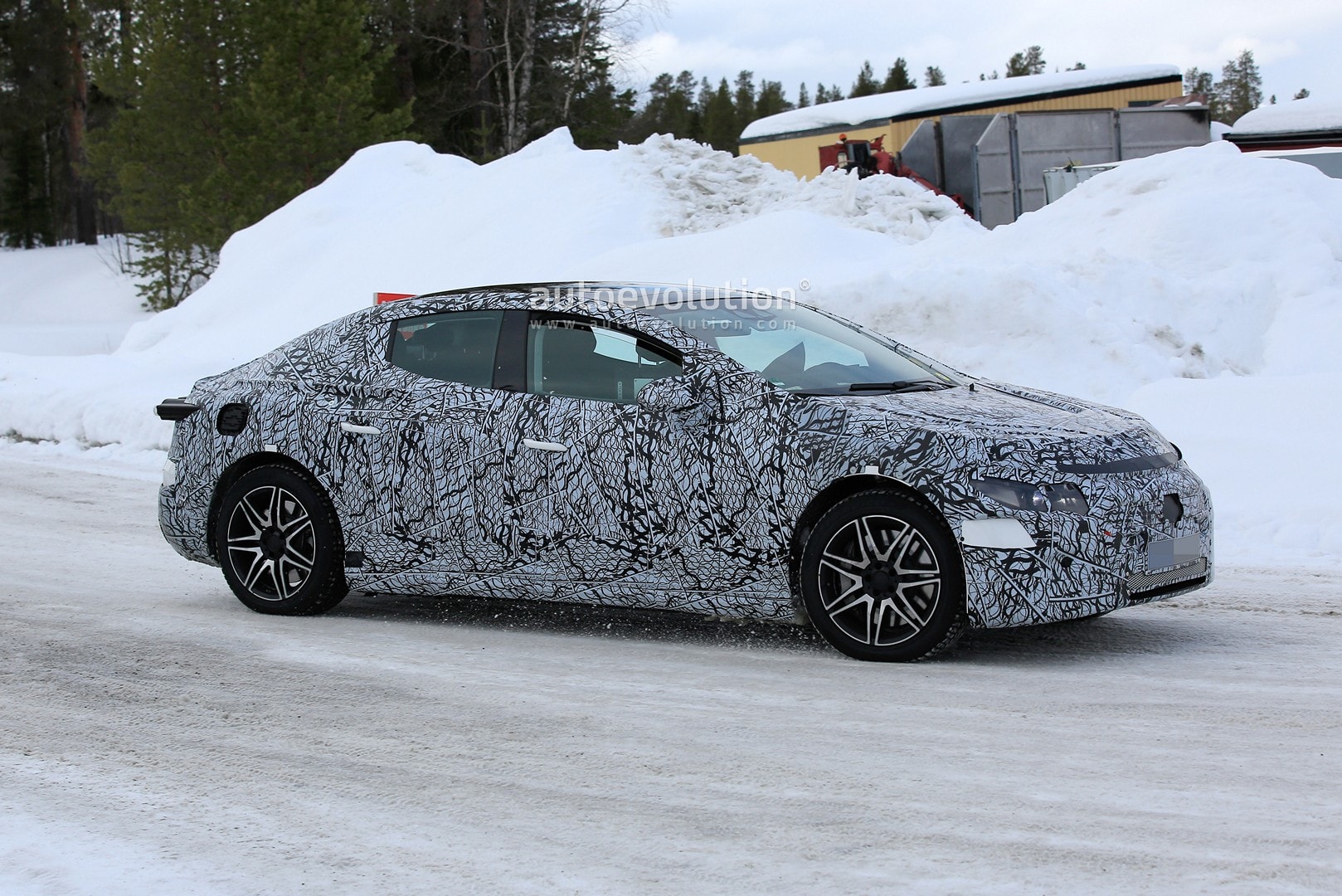 Mercedes EQE Makes Spyshots Debut, Looks Like a Chubby Coupe ...