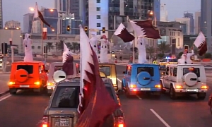 Mercedes G55 AMG National Day Parade in Qatar