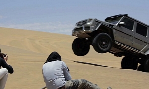 Mercedes G63 AMG 6x6 Fights the Desert: Making-Of Movie Released