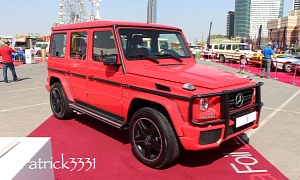 Mercedes G63 AMG Gets Red and Carbon Wrap <span>· Video</span>