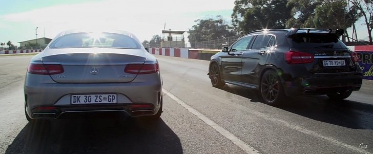 Mercedes GLA 45 AMG Wins Drag Race Against S 65 AMG Coupe 