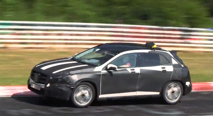 Mercedes GLA Taxi testing on Nurburgring