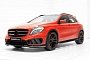 Mercedes GLA Tuned by Brabus Looks Stunning in Red and Black, Gets Diesel Power Boost