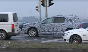 Mercedes GLB-Class Passes C63 Wagon During Testing