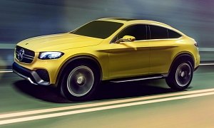 Mercedes GLC Coupe Concept Officially Revealed with AMG Twin-Turbo V6