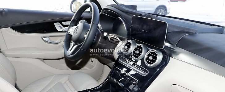 Mercedes GLC Facelift Spied, Reveals Interior Changes