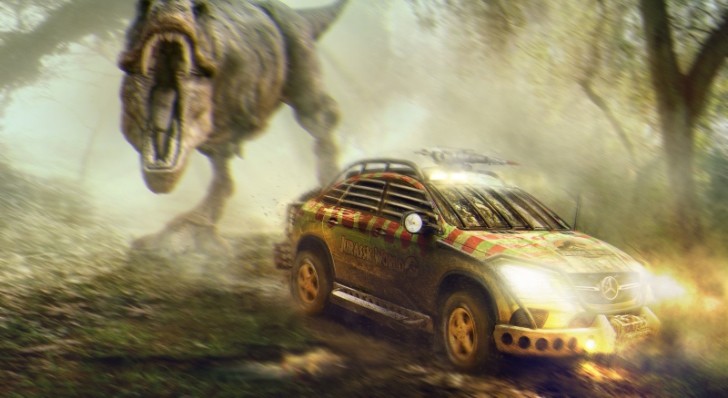 Mercedes GLE Coupe with Jurassic World Makeover