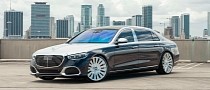 Mercedes-Maybach S 580 Indeed Looks Different Riding Low on AGL77 Monoblocks