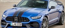 Mercedes Mustang GT350 AMG Looks Like It Wouldn't Crash Leaving a Car Meet
