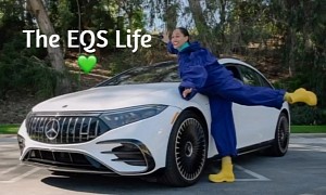 Tracee Ellis Ross Takes a Mercedes-Benz EQS Out for a Spin, Comes Away Enamored