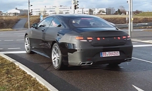 Mercedes S63 AMG Coupe Spied