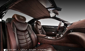 Mercedes SL Interior Enhanced with Crocodile Leather