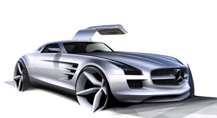 Mercedes SLS AMG sketch