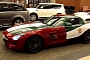 Mercedes SLS AMG Wrapped in UAE National Flag