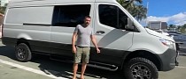 Mercedes Sprinter Camper Van Comes With Off-Road Upgrades and an Indoor, Exposed Shower