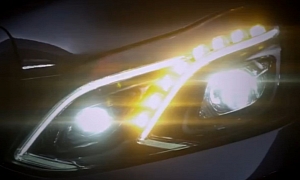Mercedes Teases W212 E-Class Facelift Headlights