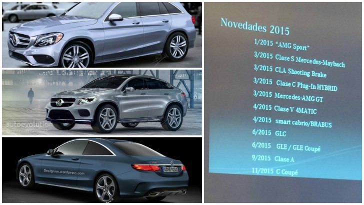 Mercedes to Launch GLC, GLE, C-Coupe and A-Class Facelift in 2015