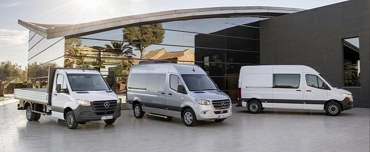 Mercedes-Benz Sprinter with the four-cylinder diesel generation of the OM 654 engine family