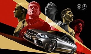 Mercedes WW2 Style Posters to Promote German Football Team for Russia World Cup