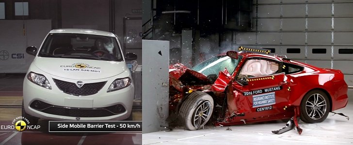 Euro NCAP and IIHS crash tests