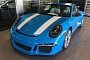 Mexico Blue Porsche 911 R with White Stripes Lands in California, Is a Stunner