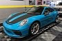 Miami Blue 2018 Porsche 911 GT3 Gets GT2 RS Weissach Package Sticker Set