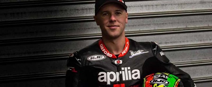 Michael Laverty is back in MotoGP as an Aprilia factory rider