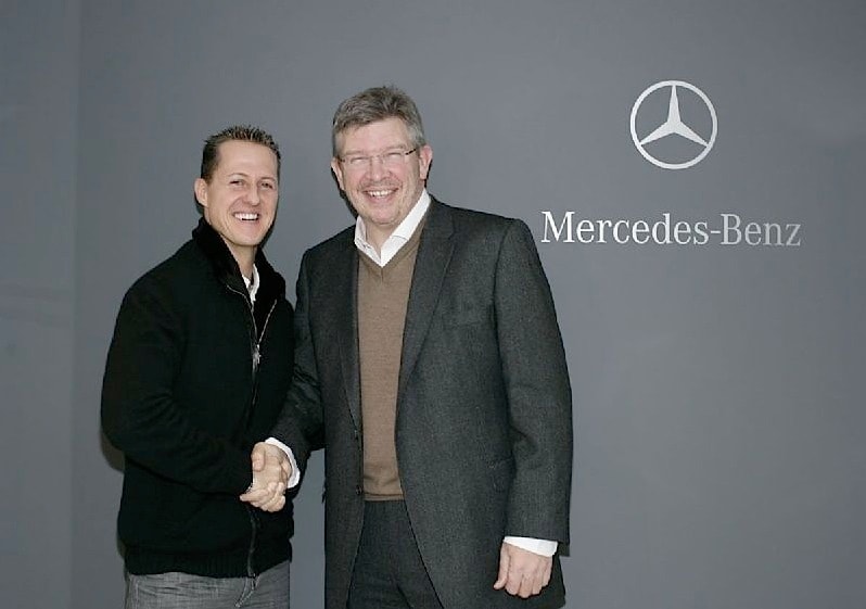 Schumi and Long Time Friend Ross Brawn