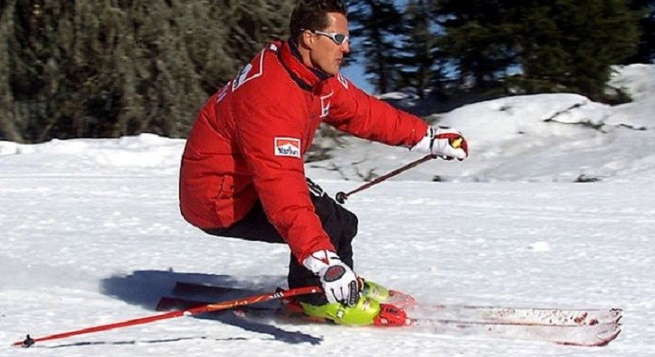 Michael Schumacher Skiing