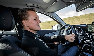Michael Schumacher Test Drives The New C-Class W205