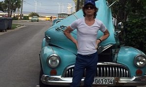 Mick Jagger Clearly Is Not Driving a Brand New Car in Cuba