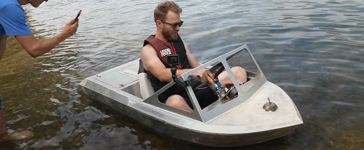When a Jet Ski Motor Meets a Small Aluminum Boat, Things Get Gnarly - Speed  Society
