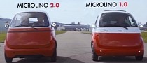 Microlino 2.0 vs. Microlino 1.0 Is the Cutest EV Drag Race Possible