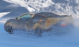 Mid-Engine Corvette Spied During Winter Testing