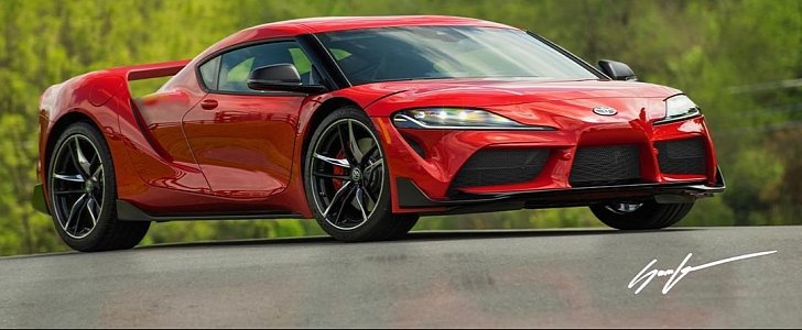 Mid-Engined 2020 Toyota Supra rendering