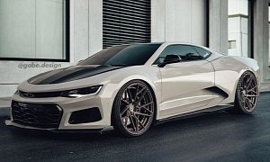 Mid-Engined Chevy Camaro Looks Like a Corvette Twin