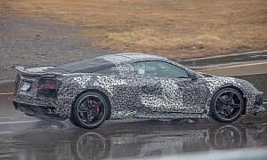 Mid-Engined Corvette (C8) Prototype Shows Details as Order Guide Leaks