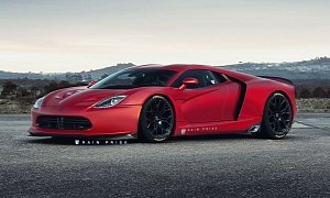 Mid-Engined Dodge Viper Rendered as C8 Chevrolet Corvette Rival