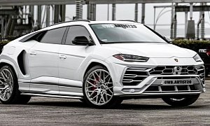 Mid-Engined Lamborghini Urus Coupe Rendering Looks a Supercar, Not an SUV