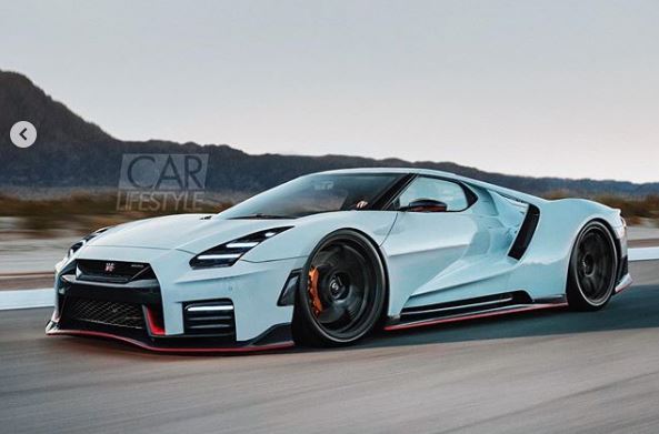 Mid Engined Nissan Gt R Rendered Looks Like A Japanese Ford Gt Autoevolution