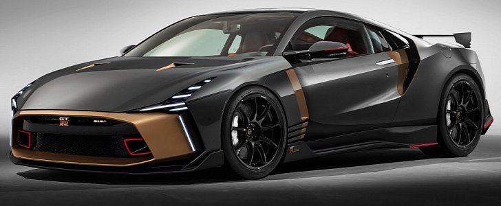 Mid-Engined Nissan GT-R50 rendering