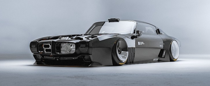 Mid-Engined Pontiac Trans Am Rendering