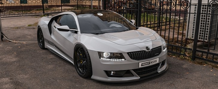 Mid-Engined Skoda Octavia Rendering Is Back Looking Like an Affordable Supercar