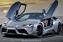 Mid-Engined Toyota Supra Impersonates a BMW i8 in Rendering