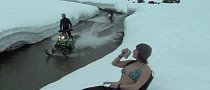 Mid-Winter Snowmobile Wakeboarding Is a Chilling, Crazy and Fun Experience